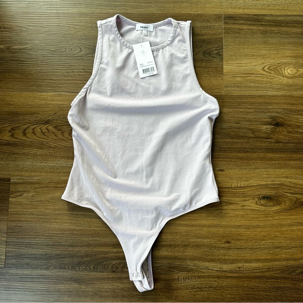 NEW Kookai Khloe Tank‎ Bodysuit Orchid Purple Pima Cotton Size XS/Small Stretch